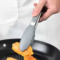 Barbecue Tong With Silicone 25 Cm - Grey (Bmg-25) - 2