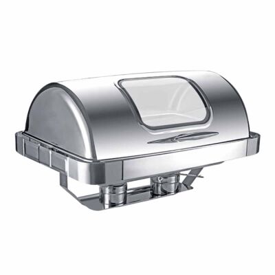 Chafing Dish Roll Top Glass 9 L (CDG-9C) - 1