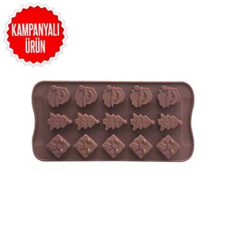EPİNOX PASTRY MARKA - Çikolata Kalıbı - Silikon - Çam (CMA-20)