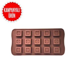 EPİNOX PASTRY MARKA - Çikolata Kalıbı - Silikon - Kare (KRS-20)