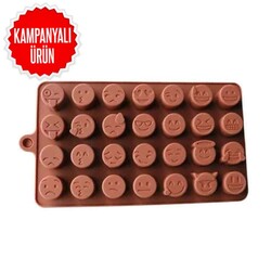 EPINOX PASTRY MARKA - Çikolata Kalıbı - Silikon - Karışık Emoji (SCK-43)