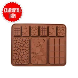 EPINOX PASTRY MARKA - Çikolata Kalıbı - Silikon - Karışık Tablet (SCK-87)