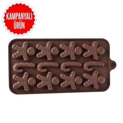 EPINOX PASTRY MARKA - Çikolata Kalıbı - Silikon - Kurabiye Adam (SCK-76)