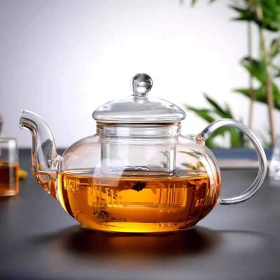 Glass Teapot 400 Ml - Glass Strainer (Cd-400C) - 2