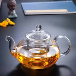 Glass Teapot 400 Ml - Glass Strainer (Cd-400C) - 4