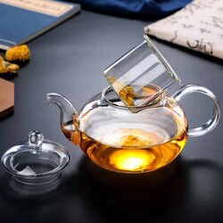 Glass Teapot 400 Ml - Glass Strainer (Cd-400C) - 5