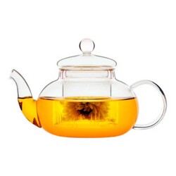 Glass Teapot 400 Ml - Glass Strainer (Cd-400C) - 1