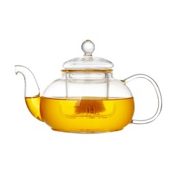 Glass Teapot 600 Ml - Glass Strainer (Cd-600C) - 1