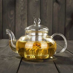 Glass Teapot 600 Ml - Glass Strainer (Cd-600C) - 3