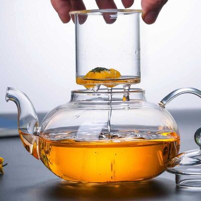 Glass Teapot 600 Ml - Glass Strainer (Cd-600C) - 4