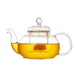 Glass Teapot 800 Ml - Glass Strainer (Cd-800C) - 1