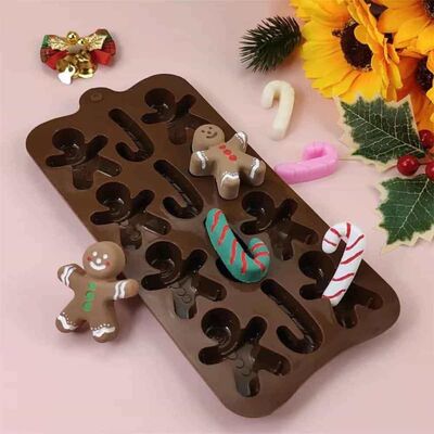 Silicone Chocolate Mold - Cookie Man (SCK-76) - 2