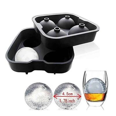 Silicone Ice Mold - 4 Balls (TBK-45) - 3