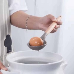 Silicone Ladle Wooden Handle (Ahk-11) - 5