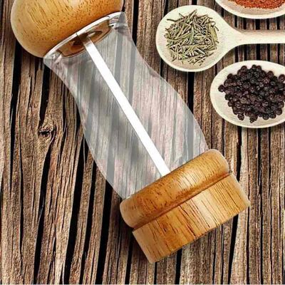 Wooden&Acrylic Salt/Pepper Grinder Ceramic Mechanism 16Cm (Dsaa-160) - 3