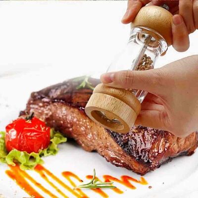 Wooden&Acrylic Salt/Pepper Grinder Ceramic Mechanism 16Cm (Dsaa-160) - 4